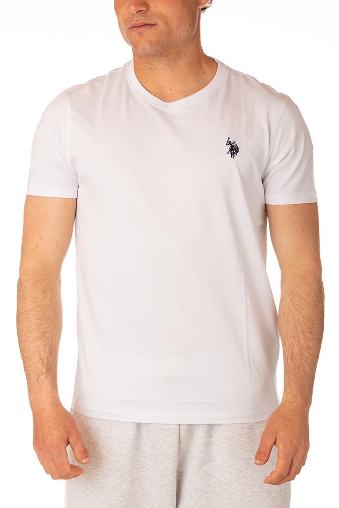 MAGLIA UOMO BIANCO 154026 BIANCO100 US POLO
